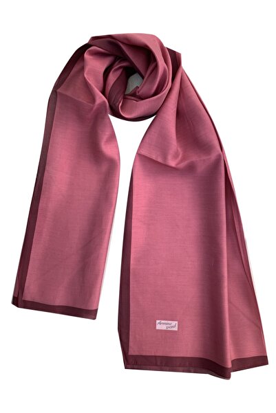 Armine Γυναικείο Σάλι από Μεταξωτό Μοντάλ Ναρκισσόπετο σε σκούρο χρώμα