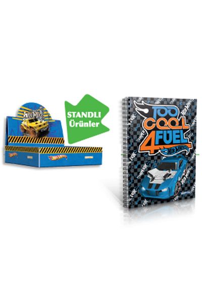 Gıpta غطاء كرتوني حلزوني للمفكرة (حامل 36 قطعة) A6 Hot Wheels 5395