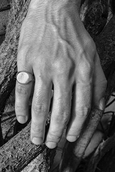 CAPO by Aytaç Yamaç Üstü Düz Yuvarlak Serçe Parmak Yüzük B311