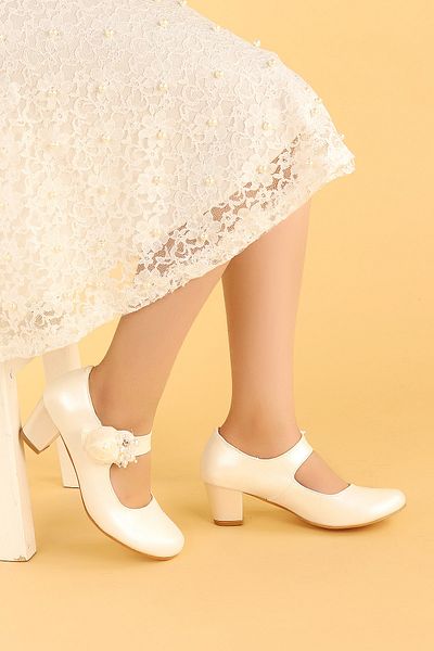 Kiko Kids Girl's Daily 4 cm Heeled Ballerina Shoes - 751