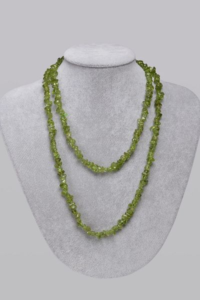 Saff Doğal Taş Certified Peridot Natural Stone Necklace201296