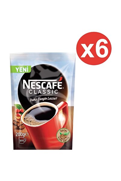 Nescafe Classic Hazır Kahve 200gr X 6 Adet (koli)