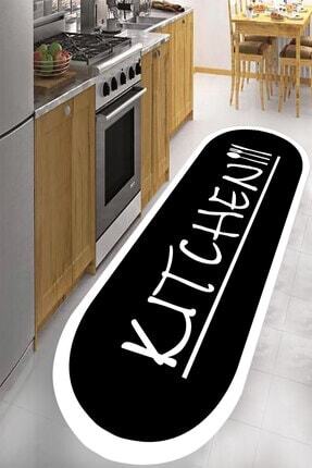 risse dijital baskili kaymaz taban yikanabilir kitchen yazili siyah beyaz renkli mutfak halisi fiyati yorumlari trendyol