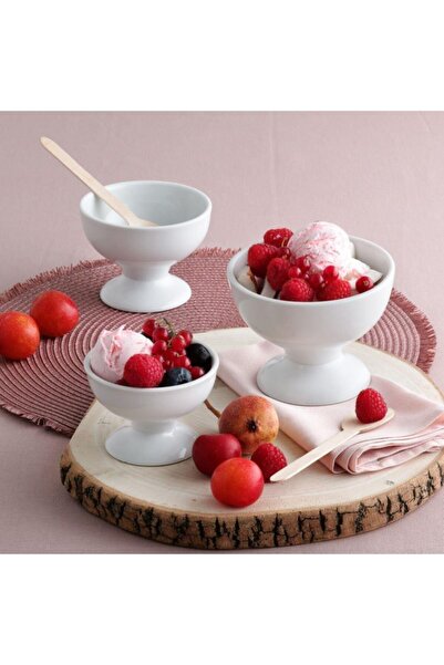 Güral Porselen Beyaz Dondurmalık 12,5 Cm 2'li