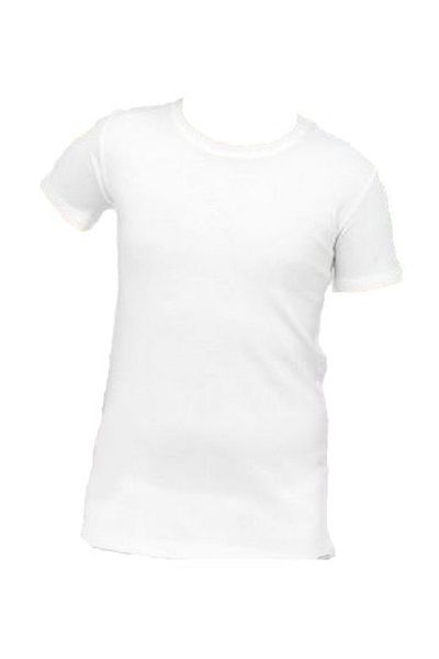 Malabadi Lenjerie termică cu mânecă scurtă pentru copii, unisex, ecru