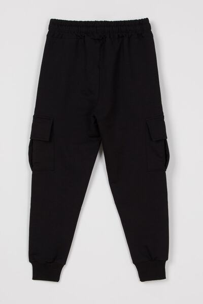 Krazber Kids Μαύρο Slim Fit Commando Φούτερ με τσέπες