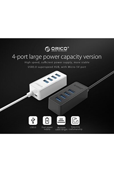Orico W5p-u3 4 Port Usb3.0 Ve 1 Port Micro B Çoklayıcı Hub
