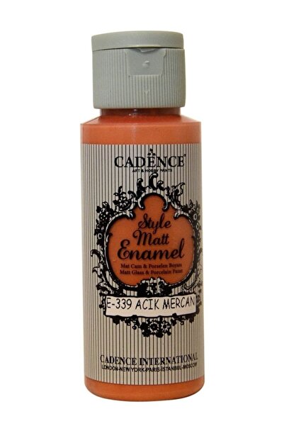 Cadence Cam Ve Porselen Boyası 59 ml Açık Mercan E-339