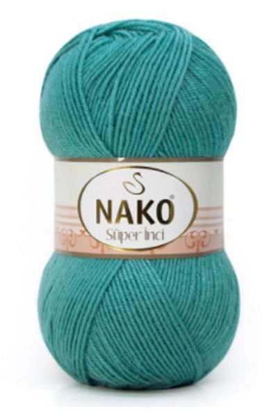 NAKO Super Pearl Wool Hand Knitting Yarn Κωδικός χρώματος: 5498 Tropical Sea