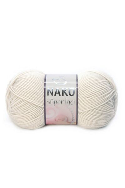 NAKO Νήματα πλεξίματος χειρός Super Pearl 100 gr Χρώμα 6383 Μανιτάρι Μπεζ