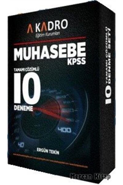 A Kadro Yayınları A Kadro KPSS A Grubu Muhasebe 10 Deneme Çözümlü 3. Baskı - ...