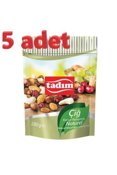 Tadım Naturel Çiğ Karışık Kuruyemiş 180 Gr X 5 Adet