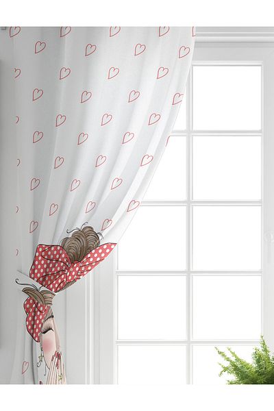 Realhomes Double Wing Fashion Girl Imprimat digital Cortina de fundal pentru living modern