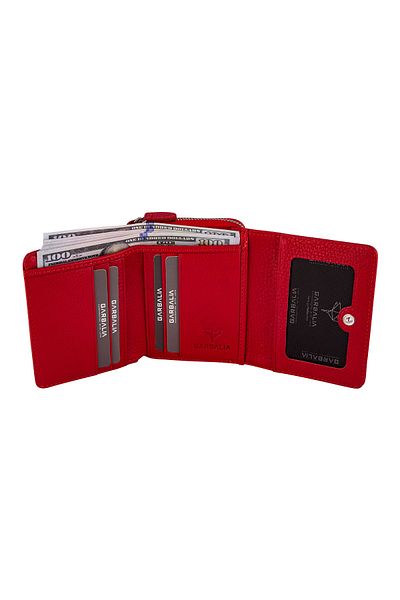 Garbalia Moon Genuine Leather Red Women's Wallet