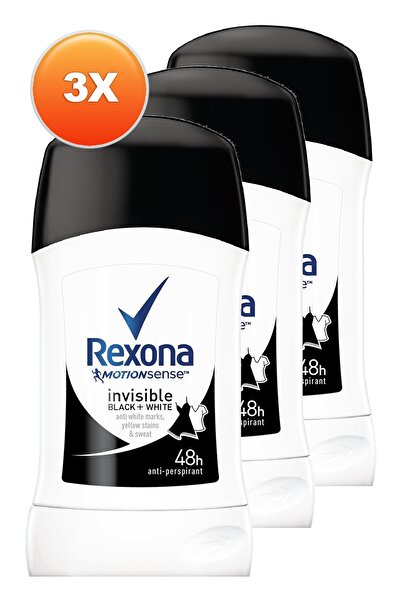 Rexona Men Invisible Black White Anti-Perspirant Women Roll-On 40 Ml. Triple Pack