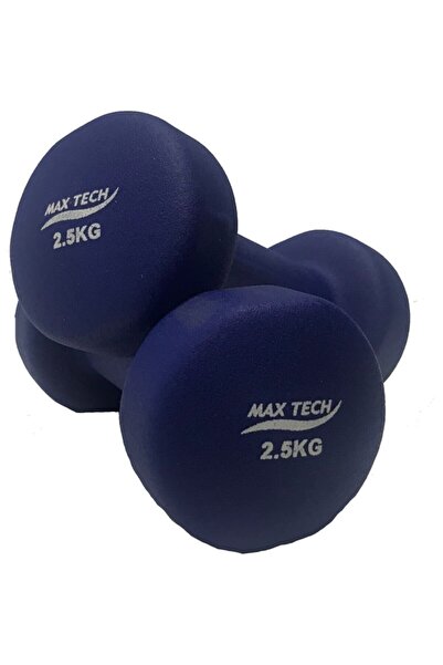 MaxTech Zepca Neopren Mor Dambıl 2 X 2.5 Kg Fitnes Egzersiz