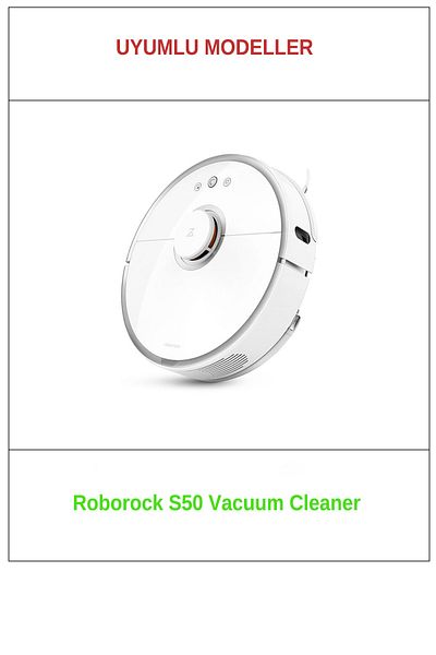 Nicetek Roborock S50 2 Pieces Vacuum Cleaner - Compatible Vacuum Cleaner Microfiber Mop