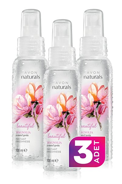 AVON Naturals Manolya Kokulu Vücut Spreyi 100ml - 3'lü Paket