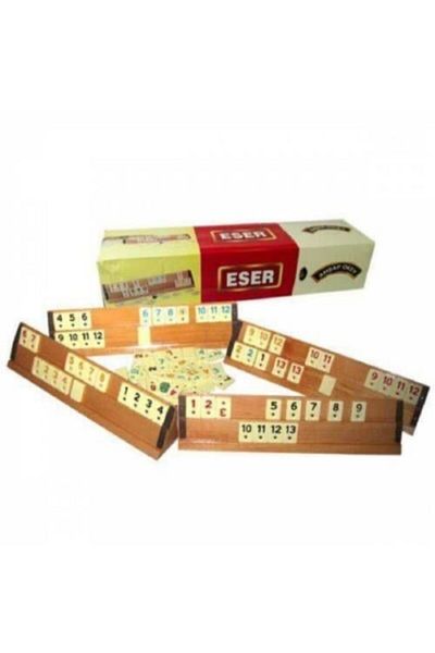 LAZIMBANA Large Size Wooden Okey Set Work Okey