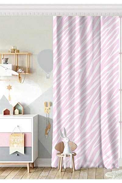 Realhomes Tek Kanat Özel Tasarımlı Dijital Baskılı Çocuk Odası Fon Perde