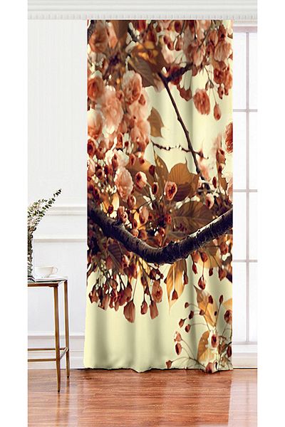 Realhomes Single Wing Special Design Digital Printed Modern Living Room Background Curtain