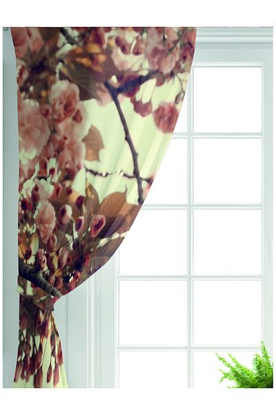 Realhomes Single Wing Special Design Digital Printed Modern Living Room Background Curtain