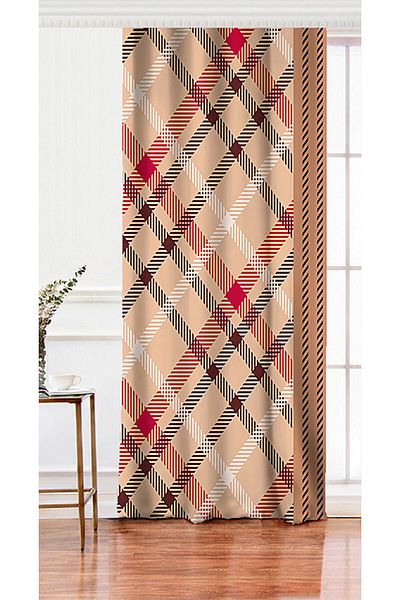 Realhomes Single Wing Special Design Digital Printed Modern Living Room Background Curtain