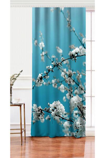 Realhomes Tek Kanat Dijital Baskılı Salon Fon Perdesi