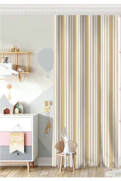 Realhomes Tek Kanat Özel Tasarımlı Dijital Baskılı Çocuk Odası Fon Perde