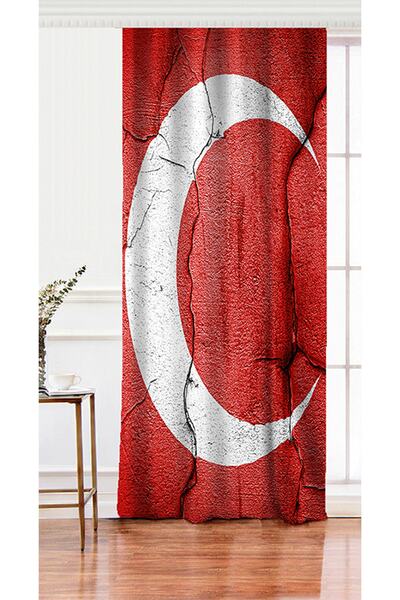 Realhomes Single Wing Special Design Digital Printed Modern Living Room Background Curtain