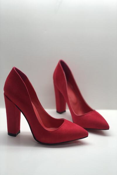 HAYYSHOES Stiletto Kalın Topuklu Ayakkabı