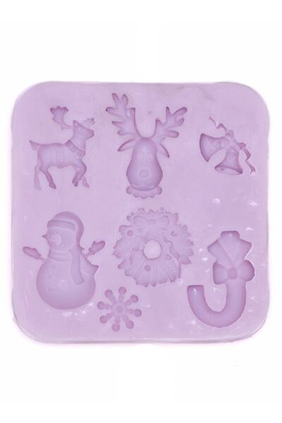 PASTRY PLANET Purple Snowman Silicone