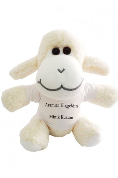 Hediye Fan Yeni Doğan Bebeğe Hediye Kuzu Peluş