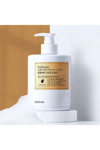 JOMTAM Fullerene and Mirtic Acid Deep Face Wash Gel 500 ml Jumbo Size