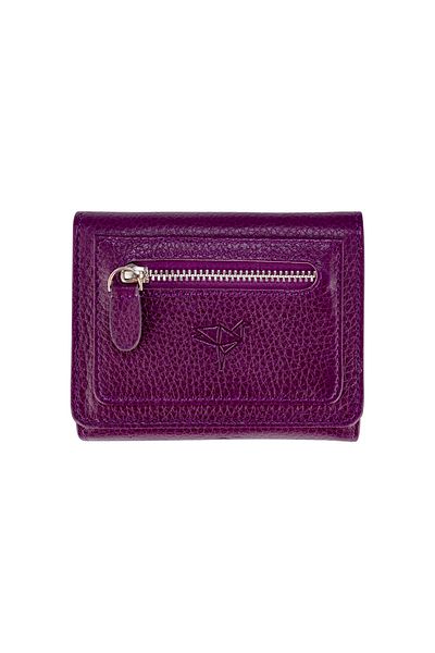 Garbalia Genuine Leather Plum Women's Money Portfolio
