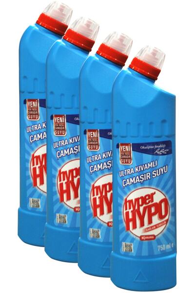 Hypo Okaliptus Ultra Kıvamlı Çamaşır Suyu 4 x 750 ml