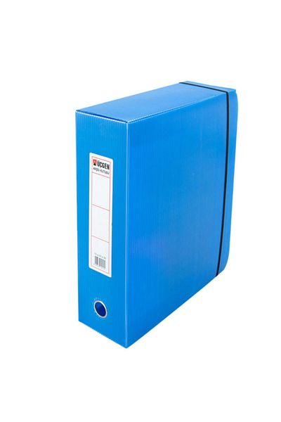 Üçgen Blue Plastic Elastic Battal Triangle Project Box - 29X36X10