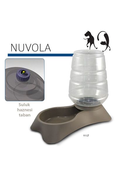 MP Bergamo Mp Nuvola Cat Dog Brown Water Container with Tank 11 L
