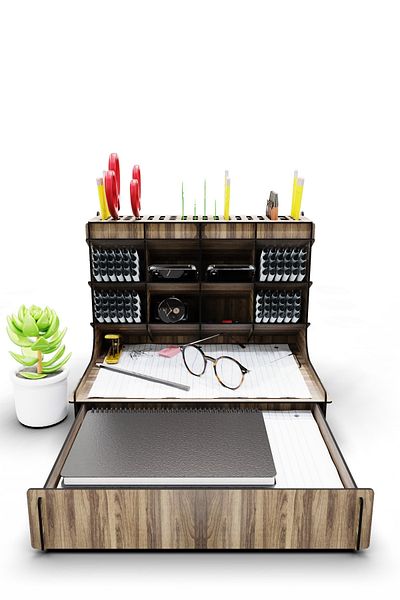 KUK Design Pernica Desktop Pen Holder Organizer Διακοσμητικό Συρταριέρα Organizer Ράφι Χαρτιού Α4