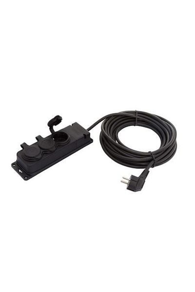 UFO Group Socket Rubber 5 Meter Covered Black Grounded Socket
