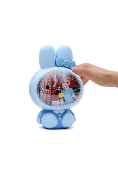 Marjinal Hediyelik Mavi Çalar Saatli Işıklı Çocuk Saati