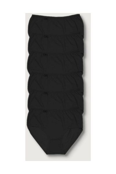 Tutku Chiloți Bato din Lycra negru, 6 piese, pentru femei