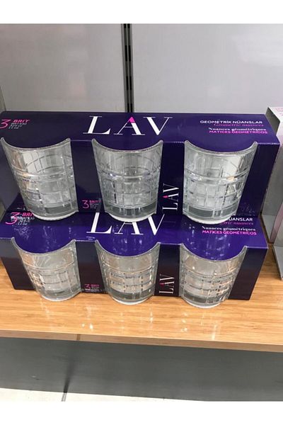 LAV Brit 3-Piece Soft Drink Glass