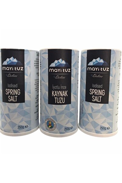 Mayi Tuz Delice Kaynak Tuzu Iyotlu Ince 250 G ( Tuzluklu ) X 3 Adet