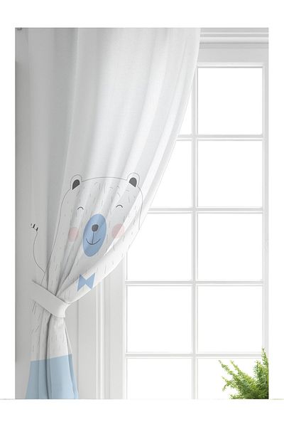 Realhomes Single Wing Special Designed Digital Printed Children's Room Background Curtain