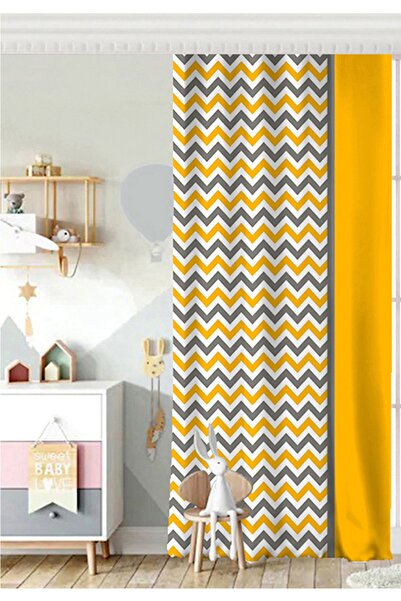 Realhomes ستارة خلفية لغرفة الأطفال بتصميم متعرج وجناح واحد مطبوعة رقمية ثلاث...