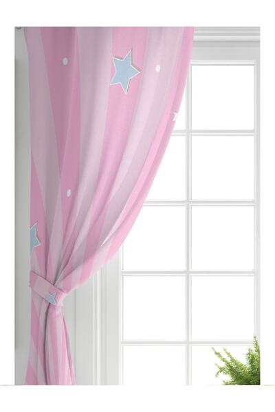 Realhomes Tek Kanat Özel Tasarımlı Dijital Baskılı Çocuk Odası Fon Perde