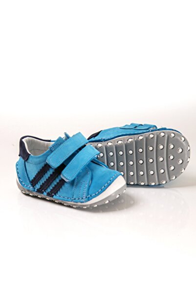 Ewen Tomm Baby Boy Turquoise Genuine Leather Orthopedic First Step Shoes