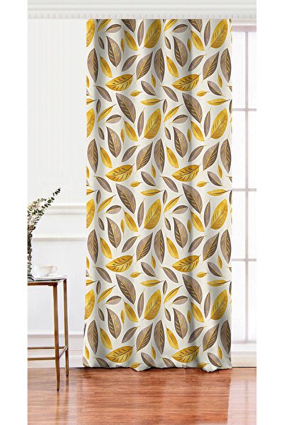 Realhomes Tek Kanat Renkli Sonbahar Yaprakları Özel Tasarımlı Modern Salon Fo...