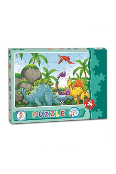 Genel Markalar Sesi Grup - Dinazorlar 24 Parça Kutu Puzzle